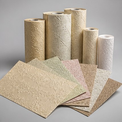 Output from Roll To Roll Embossing Machine